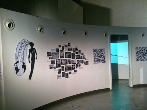 L'Uomo Elettronico, ADD Festival 2011, Roma, Macro Testaccio: facciata e interno dell'installazione. Curtesy of: Giulia Leporatti