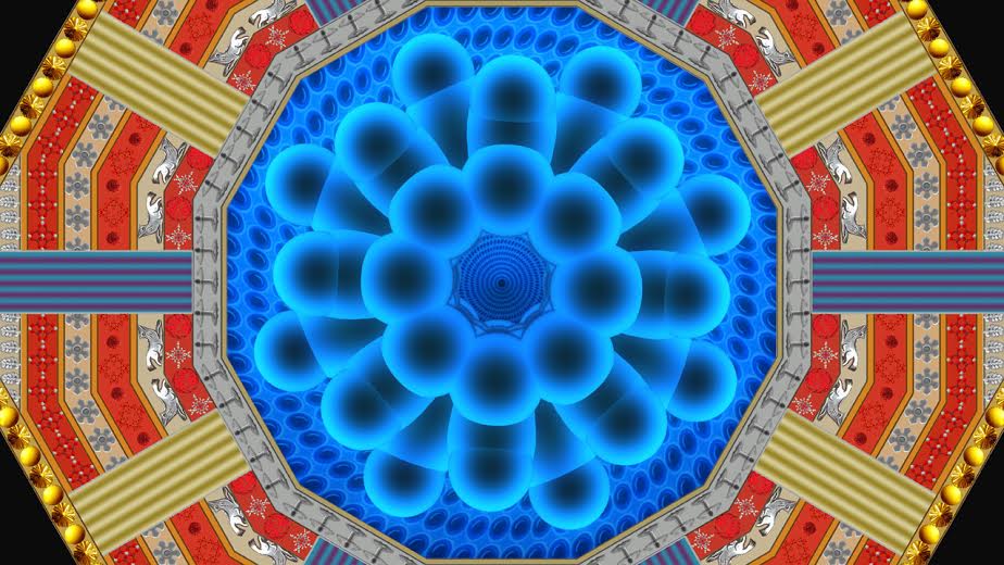 2.The God Particle, 2009, animazione 3D e colore a smalto su schermo al plasma,165x95 cm, Courtesy Gagliardi Art System (Torino)