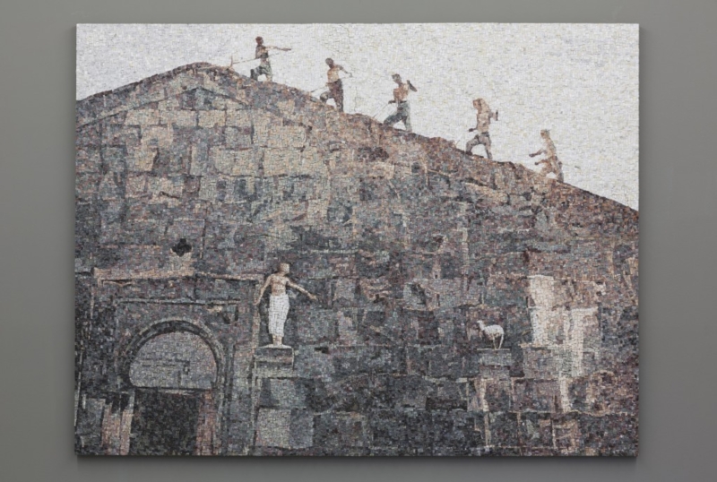 Facciata, 2014, mosaico in marmo, 200x262 cm