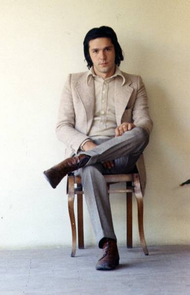 Franco Guerzoni fotografato da Luigi Ghirri, primi anni '70, Courtesy Eredi Ghirri