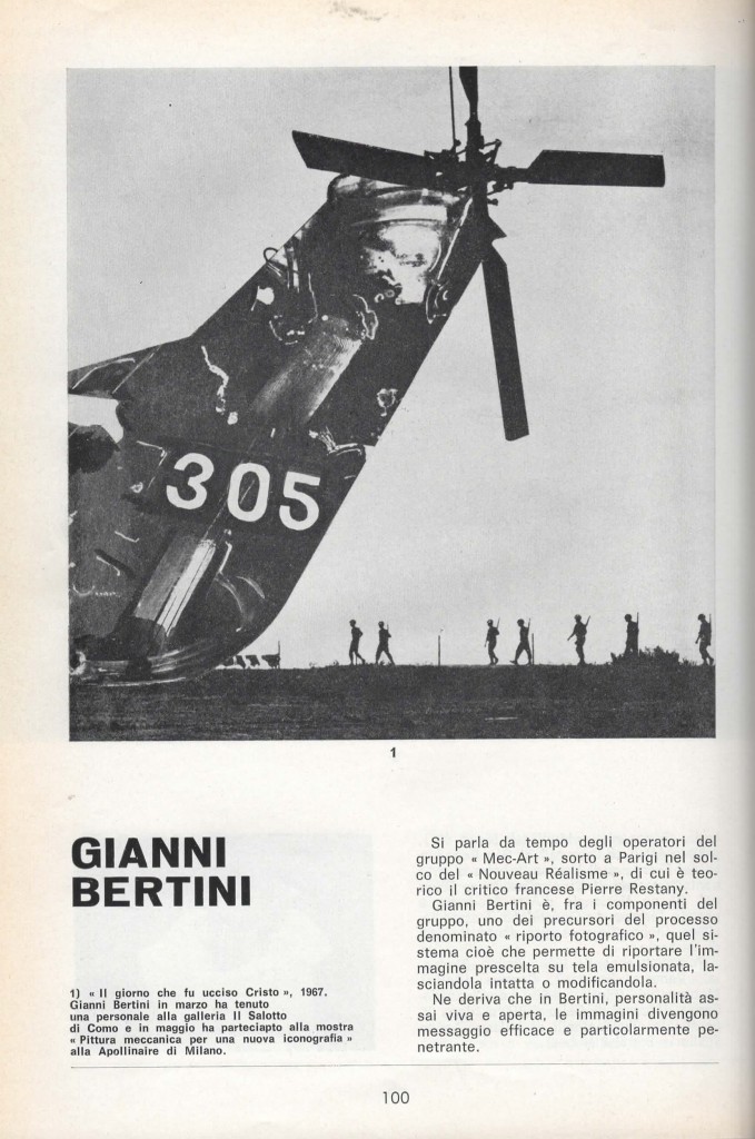 Gianni Bertini, Il giorno che fu ucciso Cristo, 1967