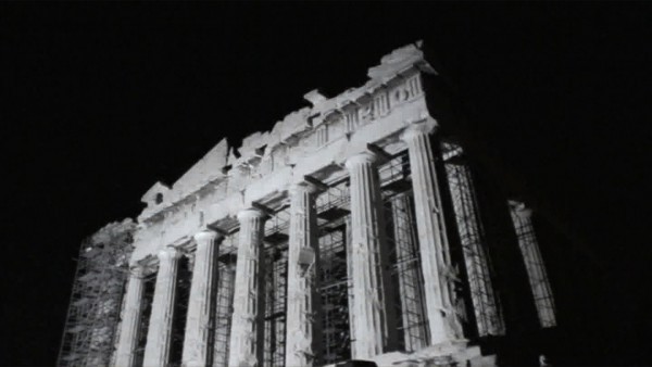 Bill Balaskas Parthenon rising 2011, VideoStill. Kalfayan Galleries