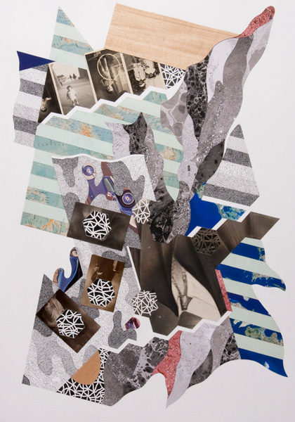 Umberto Chiodi, CROSSAGE XXVIII, 2013,cm100x70,T.M. su carta cotone, 2014, Courtesy Studio d'arte Cannaviello
