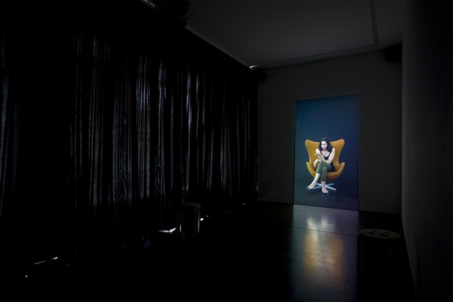 Andrea Fraser, Projection, 2008, installation view at Galerie Christian Nagel, Berlin, 2008