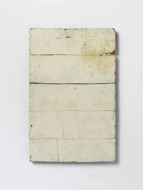 Lawrence Carroll. Untitled, 1985, olio, cera, tela su legno, 45,7x25,4 cm. Museo Cantonale d'Arte, Lugano. Donazione Panza di Biumo