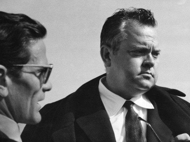 P.P. Pasolini e O. Welles sul set de "La ricotta"