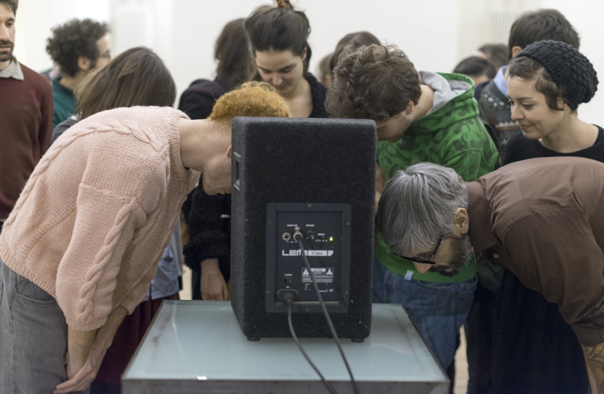 Bill Dietz, Tutorial Diversions presso Raum, Bologna, 2015. Foto di Luca Ghedini