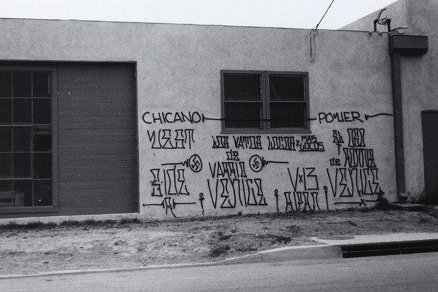 graffiti, Venice Beach, primi anni ’70, photo by Howard Gribble