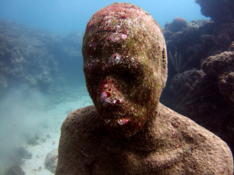 Jason deCaires Taylor, The Lost Correspondent, 2006, Grenada, West Indies. Foto: Jason deCaires Taylor