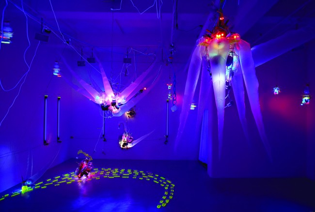 Shih Chieh Huang, EX-DD-06, installazione interattiva, 2006