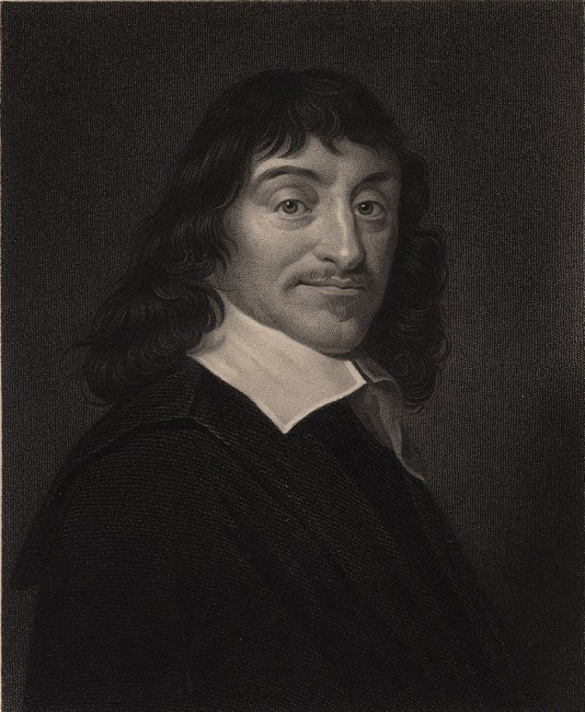 Una classica immagine del filosofo francese René Descartes, alla latina Cartesio