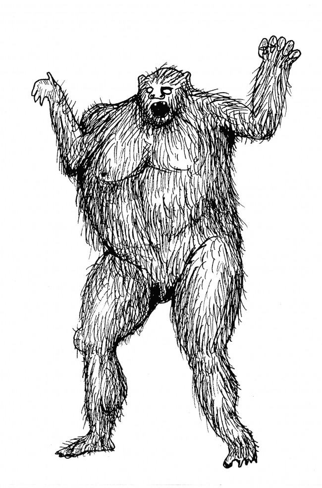 David Shrigley, Untitled (Yeti), 2004, Courtesy David Shrigley