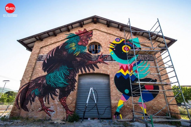 Nicola Alessandrini e Gio Pistone, stazione di Castelbellino. Foto di Francesco Marini.