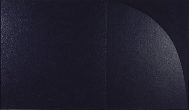 Alberto Burri, Grande nero Cellotex M2, 1975, cellotex e acrilico su tela