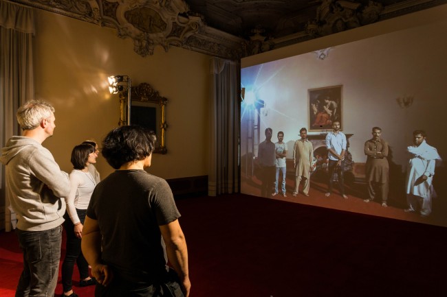 Rashid Rana, The viewing the viewer and the viewed, 2015, single channel projection, photo Mark Blower_6