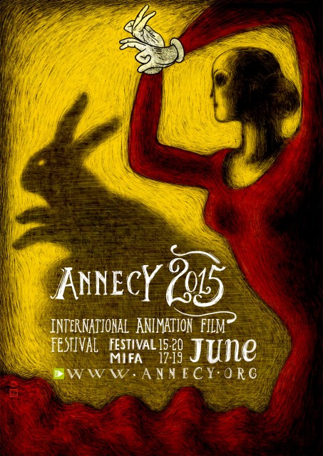 Poster di Annecy 2015 disegnato da Regina Pessoa