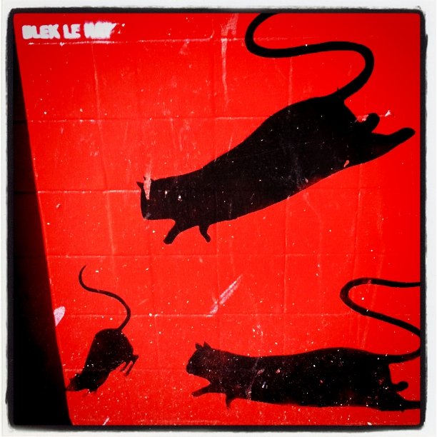 Blek le Rat, photo by Eric Steuer (wikicommons)