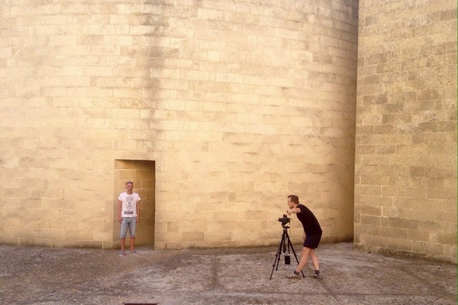 Lavoro durante la residenza d’artista Bitume Photofest Serre Salentine,2015