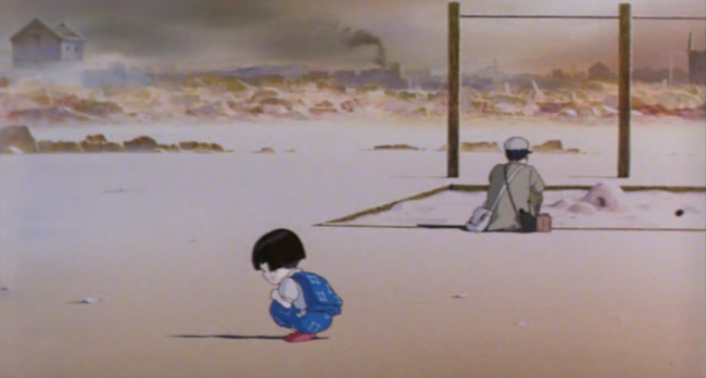 scena tratta da Una tomba per le lucciole, di Isao Takahata