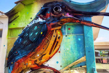 Street artist portoghesi a Roma per il progetto Forgotten: arriva Bordalo II