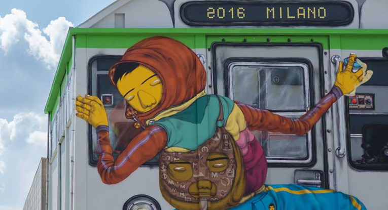 OSGEMEOS in Italia con il murales Efêmero