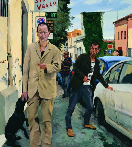 LIU XIAODONG, Chinatown, 2015, olio su tela, 200 x 180 cm, Courtesy the artist and Massimo De Carlo, Milano/London/Hong Kong