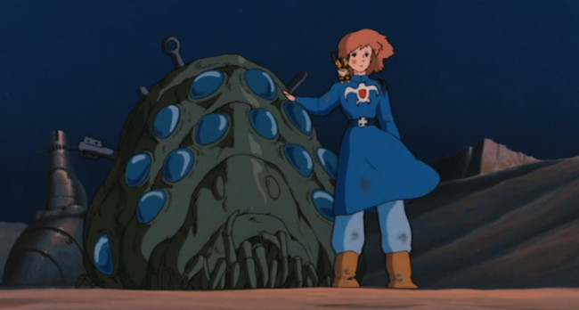 SCENA TRATTA DA NAUSICAA DELLA VALLE DEL VENTO, HAYAO MIYAZAKI, TOPCRAFT, 1984, GIAPPONE. 