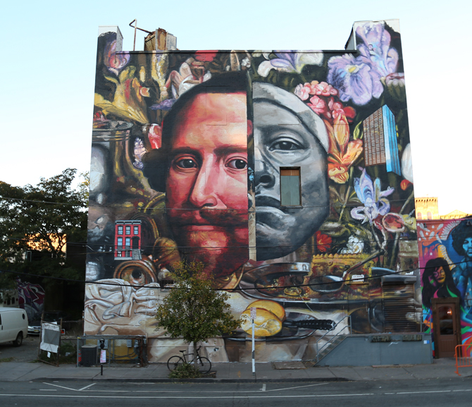 Gaia, Native. Jersey City, NJ, The Jersey City Mural Program 2015