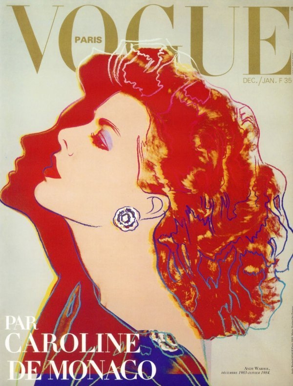 Caroline de Monaco - Andy Warhol, Vogue Paris Décembre 1983