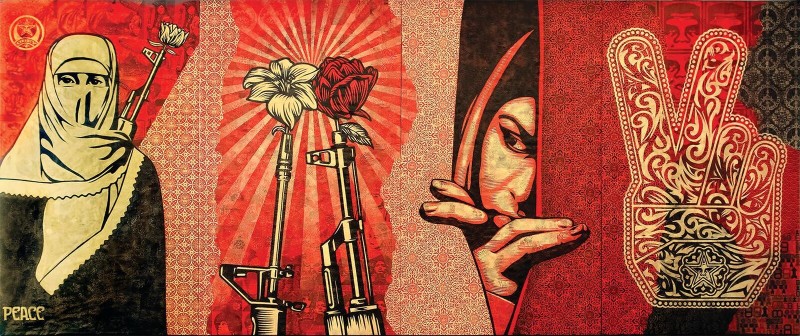Obey Shepard Fairey, Obey Middle East Mural. Cross the Streets, MACRO, 2017