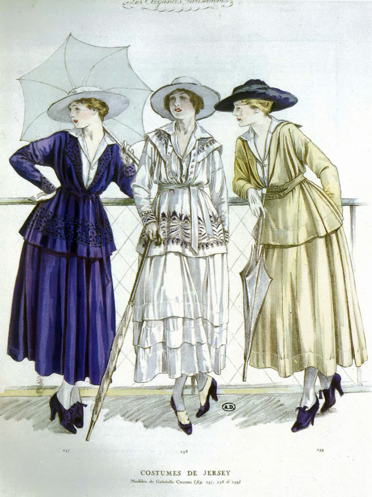 Disegno di Gabrielle Chanel (1917) – WikimediaCommons
