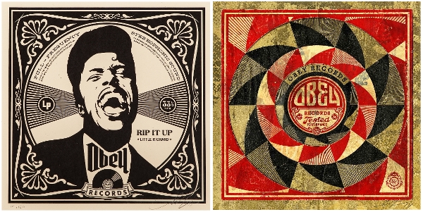 Shepard Fairey, Rip It Up (2008) e Tested Performance, Version I (2014)